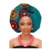 African printed cotton turban - Image 4