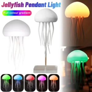 Cartoon Jellyfish Night Light RGB Gradient