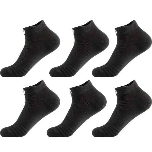[GLENMEARL Breathable Sports Socks] 6 Pairs GLENMEARL Men's Athletic Socks - Soft Breathable Comfortable Low Cut Sports - Geometric Pattern Knit Fabric, 90% Polyester 10% Spandex, Hand Wash Only - Image 13
