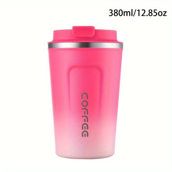 380ml/510ml Double Wall Stainless Steel 1pc Insulated Coffee Mug, Leak-Proof, Portable, Sealable Lid, BPA-Free, Ideal for Outdoor Camping, Travel, Sports, Gym, Car Use, Hot and Cold Beverages, Perfect Gift - Image 15