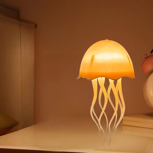 USB Rechargeable Jellyfish LED Night Light – Warm Glow, Rotatable Design, Vibrant Colors for Bedroom, Office, Camping, Indoor & Outdoor Use, Jellyfish Lamp