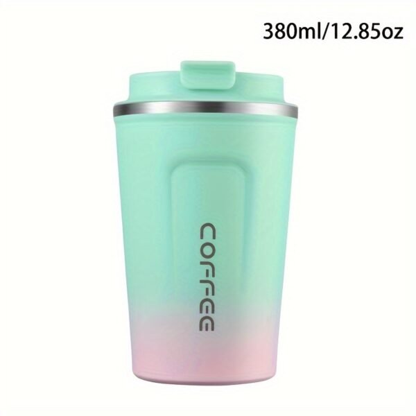 380ml/510ml Double Wall Stainless Steel 1pc Insulated Coffee Mug, Leak-Proof, Portable, Sealable Lid, BPA-Free, Ideal for Outdoor Camping, Travel, Sports, Gym, Car Use, Hot and Cold Beverages, Perfect Gift - Image 7