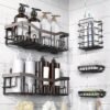 5 Pack Rustproof Stainless Steel Adhesive Shower Caddy, Large Capacity No Drilling Shelves for Bathroom Storage & Home Decor - Image 7