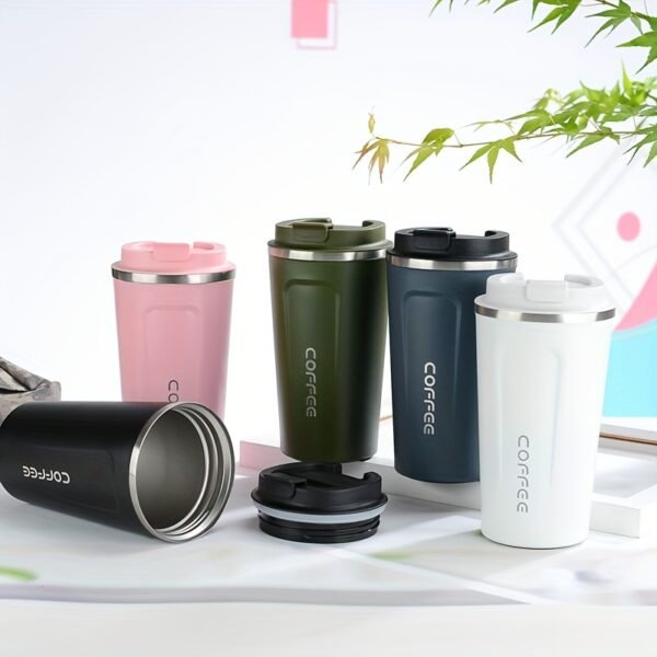 380ml/510ml Double Wall Stainless Steel 1pc Insulated Coffee Mug, Leak-Proof, Portable, Sealable Lid, BPA-Free, Ideal for Outdoor Camping, Travel, Sports, Gym, Car Use, Hot and Cold Beverages, Perfect Gift - Image 16