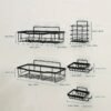 5 Pack Rustproof Stainless Steel Adhesive Shower Caddy, Large Capacity No Drilling Shelves for Bathroom Storage & Home Decor - Image 6
