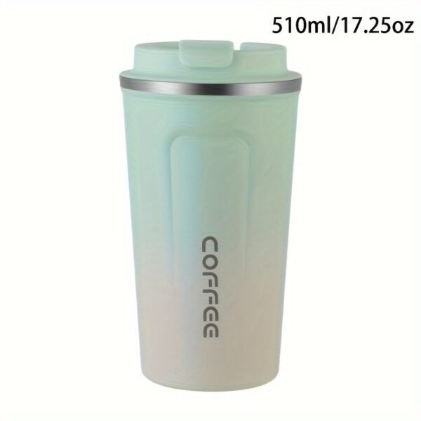 380ml/510ml Double Wall Stainless Steel 1pc Insulated Coffee Mug, Leak-Proof, Portable, Sealable Lid, BPA-Free, Ideal for Outdoor Camping, Travel, Sports, Gym, Car Use, Hot and Cold Beverages, Perfect Gift - Image 37