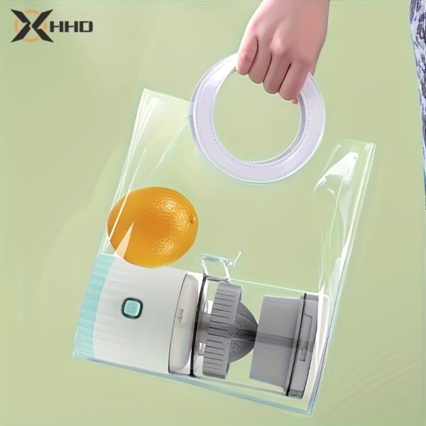 HHD Portable Citrus Juicer - Multi-Functional, Automatic Orange & Lemon Squeezer with Detachable Design, USB Rechargeable Battery, Food-Grade PP Material, Button Control - Ideal for Fresh Juice at Home, Home Juice Making|Modern Kitchen Appliance|Safe Juic - Image 5