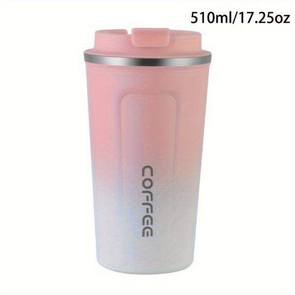 380ml/510ml Double Wall Stainless Steel 1pc Insulated Coffee Mug, Leak-Proof, Portable, Sealable Lid, BPA-Free, Ideal for Outdoor Camping, Travel, Sports, Gym, Car Use, Hot and Cold Beverages, Perfect Gift - Image 41