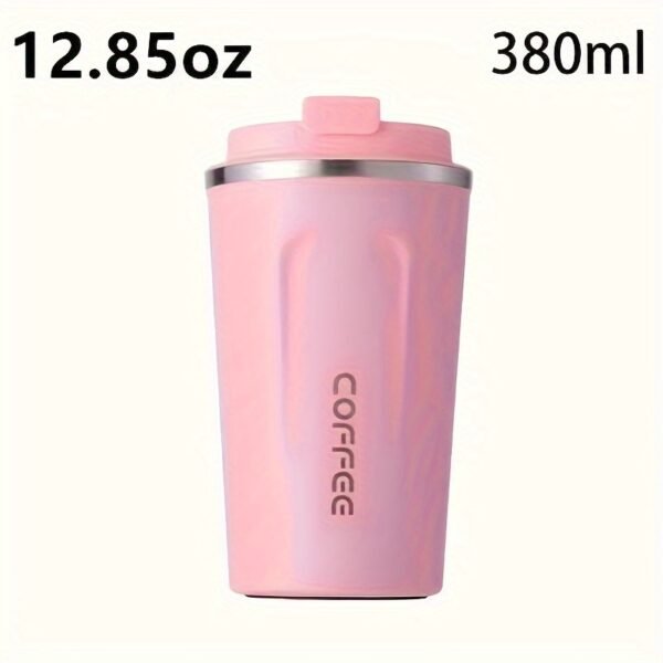 380ml/510ml Double Wall Stainless Steel 1pc Insulated Coffee Mug, Leak-Proof, Portable, Sealable Lid, BPA-Free, Ideal for Outdoor Camping, Travel, Sports, Gym, Car Use, Hot and Cold Beverages, Perfect Gift - Image 24