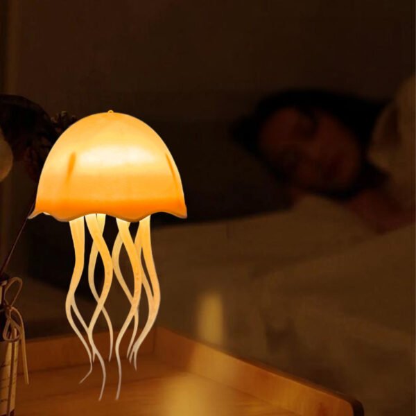 USB Rechargeable Jellyfish LED Night Light – Warm Glow, Rotatable Design, Vibrant Colors for Bedroom, Office, Camping, Indoor & Outdoor Use, Jellyfish Lamp - Image 4