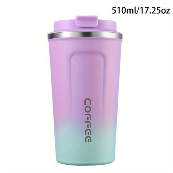 380ml/510ml Double Wall Stainless Steel 1pc Insulated Coffee Mug, Leak-Proof, Portable, Sealable Lid, BPA-Free, Ideal for Outdoor Camping, Travel, Sports, Gym, Car Use, Hot and Cold Beverages, Perfect Gift - Image 13