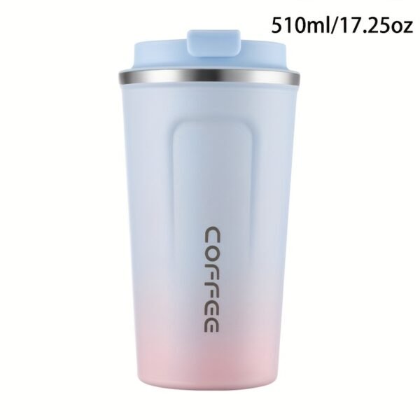 380ml/510ml Double Wall Stainless Steel 1pc Insulated Coffee Mug, Leak-Proof, Portable, Sealable Lid, BPA-Free, Ideal for Outdoor Camping, Travel, Sports, Gym, Car Use, Hot and Cold Beverages, Perfect Gift - Image 40