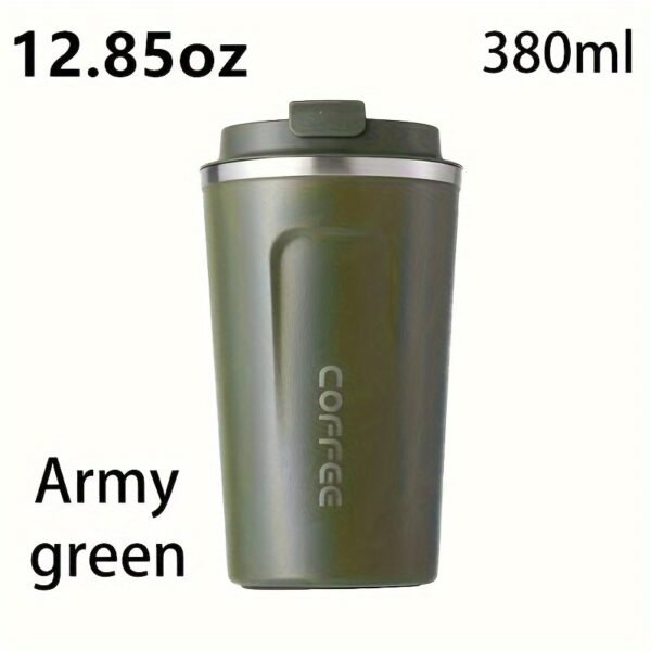 380ml/510ml Double Wall Stainless Steel 1pc Insulated Coffee Mug, Leak-Proof, Portable, Sealable Lid, BPA-Free, Ideal for Outdoor Camping, Travel, Sports, Gym, Car Use, Hot and Cold Beverages, Perfect Gift - Image 25