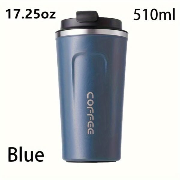 380ml/510ml Double Wall Stainless Steel 1pc Insulated Coffee Mug, Leak-Proof, Portable, Sealable Lid, BPA-Free, Ideal for Outdoor Camping, Travel, Sports, Gym, Car Use, Hot and Cold Beverages, Perfect Gift - Image 36