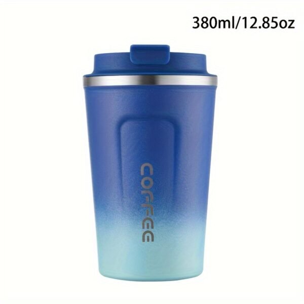 380ml/510ml Double Wall Stainless Steel 1pc Insulated Coffee Mug, Leak-Proof, Portable, Sealable Lid, BPA-Free, Ideal for Outdoor Camping, Travel, Sports, Gym, Car Use, Hot and Cold Beverages, Perfect Gift - Image 19