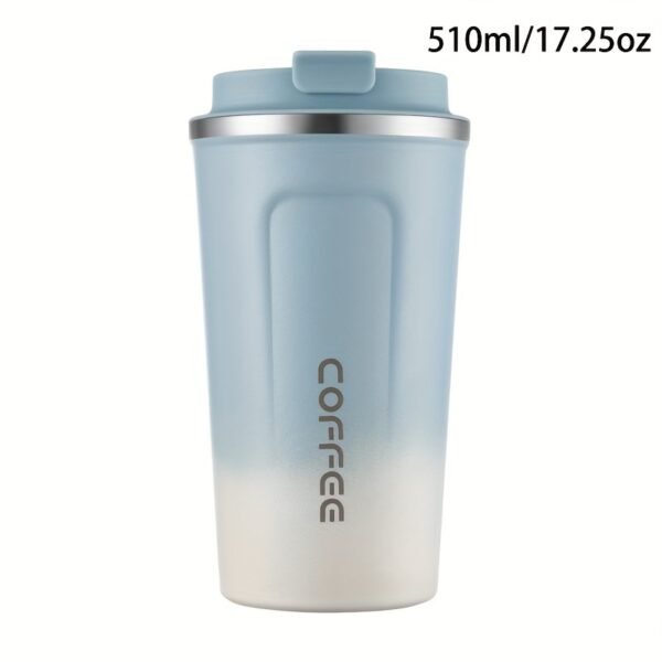 380ml/510ml Double Wall Stainless Steel 1pc Insulated Coffee Mug, Leak-Proof, Portable, Sealable Lid, BPA-Free, Ideal for Outdoor Camping, Travel, Sports, Gym, Car Use, Hot and Cold Beverages, Perfect Gift - Image 38