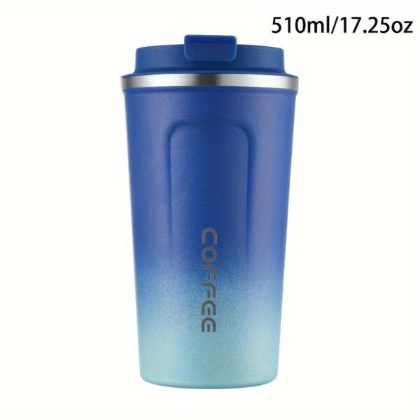 380ml/510ml Double Wall Stainless Steel 1pc Insulated Coffee Mug, Leak-Proof, Portable, Sealable Lid, BPA-Free, Ideal for Outdoor Camping, Travel, Sports, Gym, Car Use, Hot and Cold Beverages, Perfect Gift - Image 20