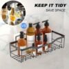 5 Pack Rustproof Stainless Steel Adhesive Shower Caddy, Large Capacity No Drilling Shelves for Bathroom Storage & Home Decor - Image 9