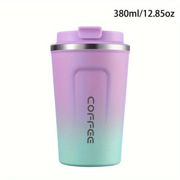 380ml/510ml Double Wall Stainless Steel 1pc Insulated Coffee Mug, Leak-Proof, Portable, Sealable Lid, BPA-Free, Ideal for Outdoor Camping, Travel, Sports, Gym, Car Use, Hot and Cold Beverages, Perfect Gift - Image 11