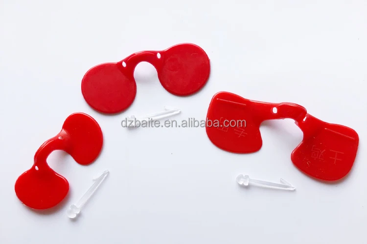 BT New Lightweight Chicken Anti-pecking Plastic Eye Glasses with Bolt for Poultry 6-Month Warranty Sizes 4.5/5.5/7cm - Image 4