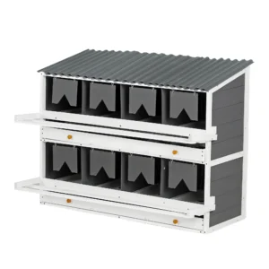 Nesting Boxes for Chickens, Wooden Chicken Nesting Box, 8 Compartments Egg Laying Boxes for Hens