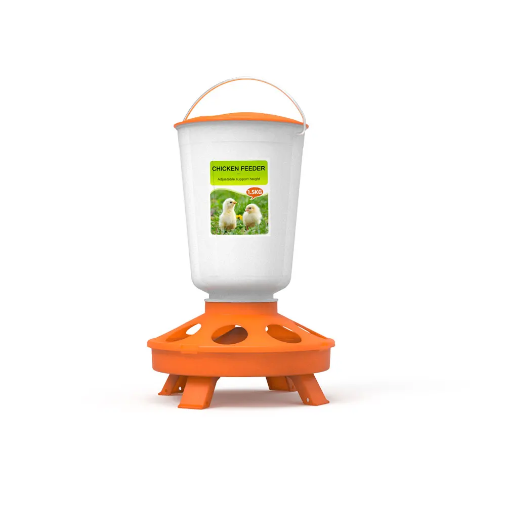 Coofull 1kg 1.5kg Feeder with Leg Poultry Plastic Feeder and Drinker with Leg - Image 2