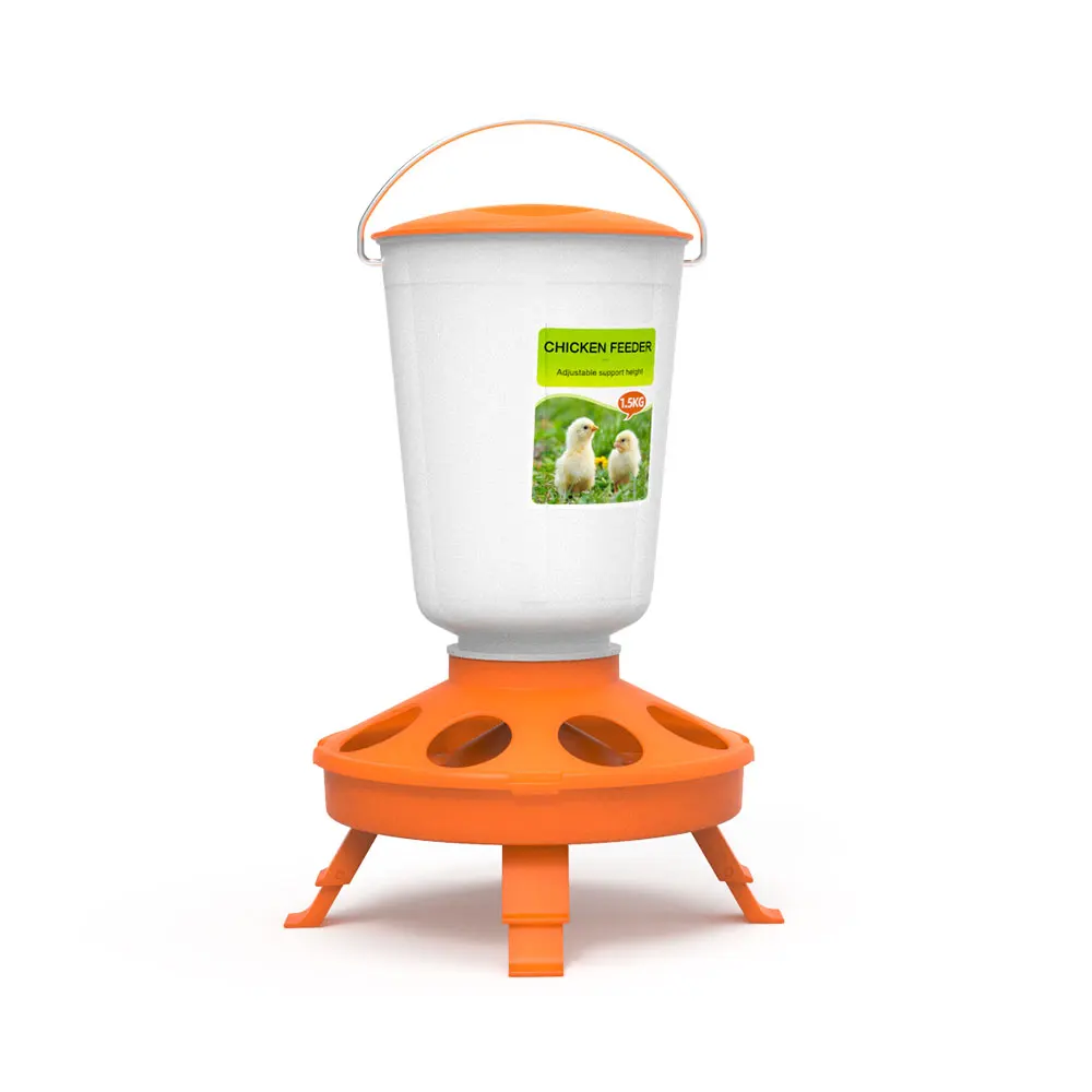 Coofull 1kg 1.5kg Feeder with Leg Poultry Plastic Feeder and Drinker with Leg - Image 9