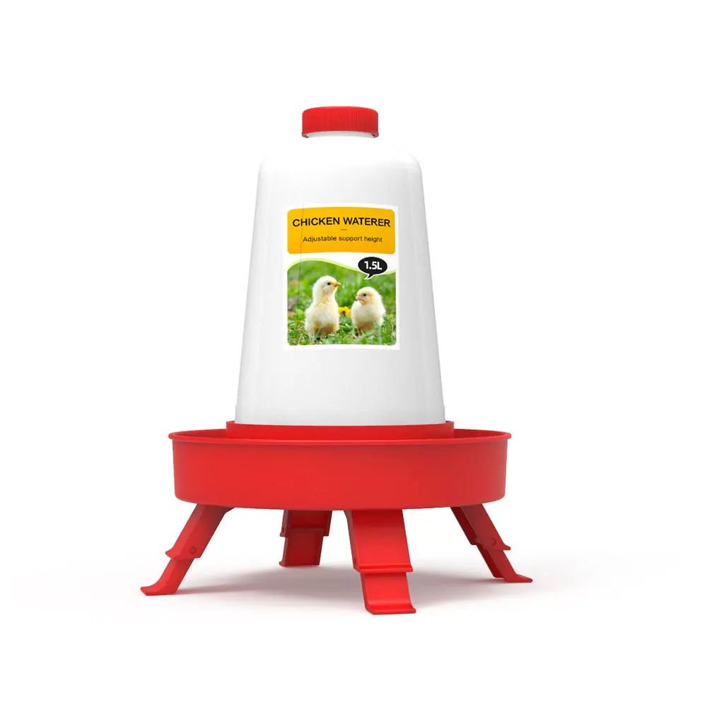 Coofull 1kg 1.5kg Feeder with Leg Poultry Plastic Feeder and Drinker with Leg - Image 4
