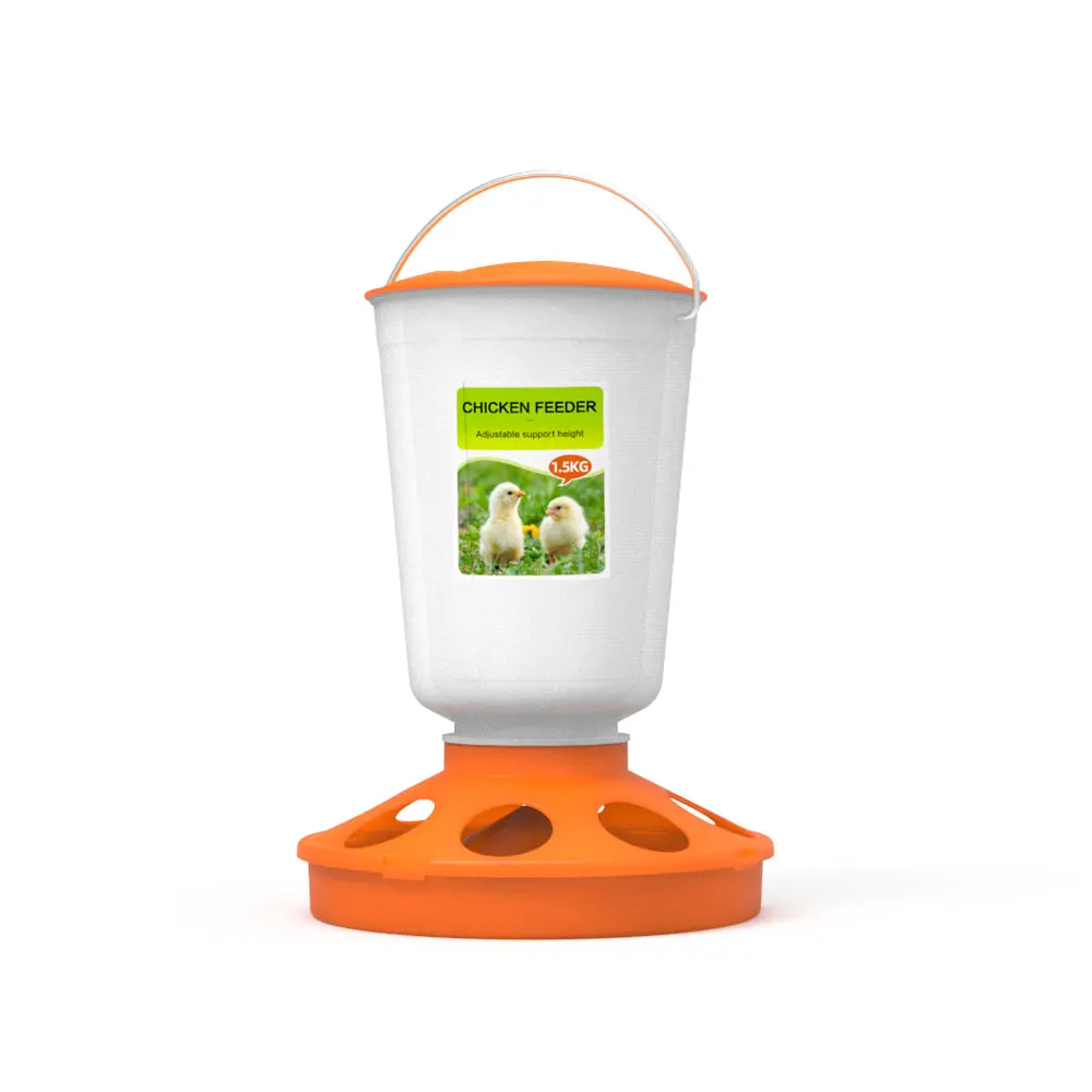 Coofull 1kg 1.5kg Feeder with Leg Poultry Plastic Feeder and Drinker with Leg - Image 3
