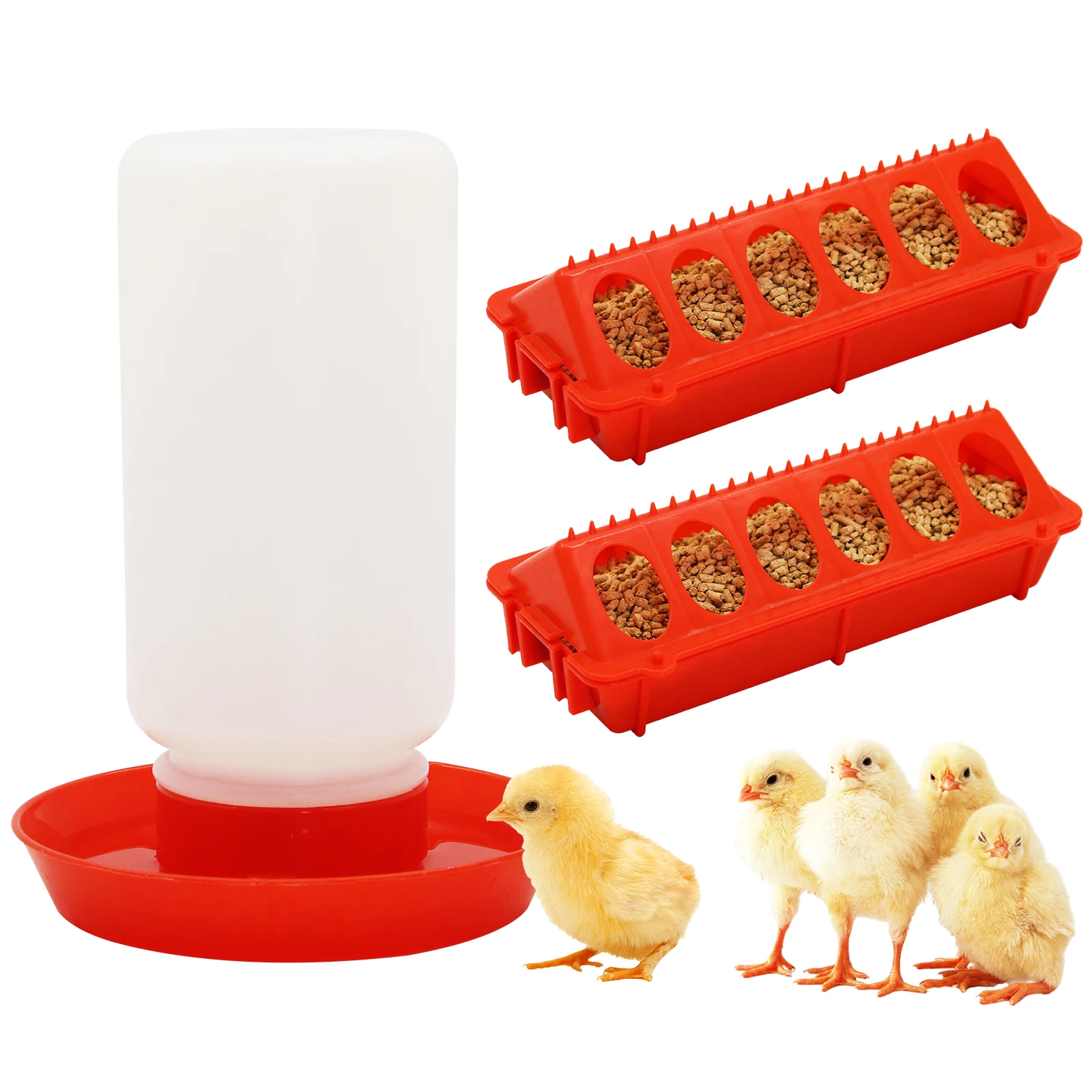 Chicken Feeder Automatic Water Feeder For Chicks Quails Chicks Feed Box Automatic Feeder Small Automatic Water Dispenser - Image 8