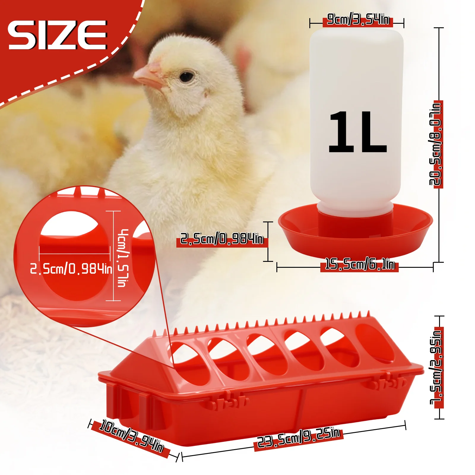 Chicken Feeder Automatic Water Feeder For Chicks Quails Chicks Feed Box Automatic Feeder Small Automatic Water Dispenser - Image 10
